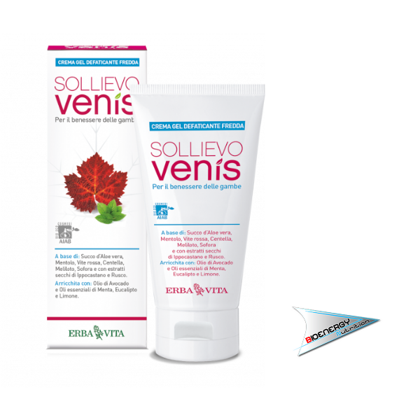 Erba Vita - SOLLIEVO VENIS FREDDA CREMA GEL DEFATICANTE (Conf. 100 ml) - 